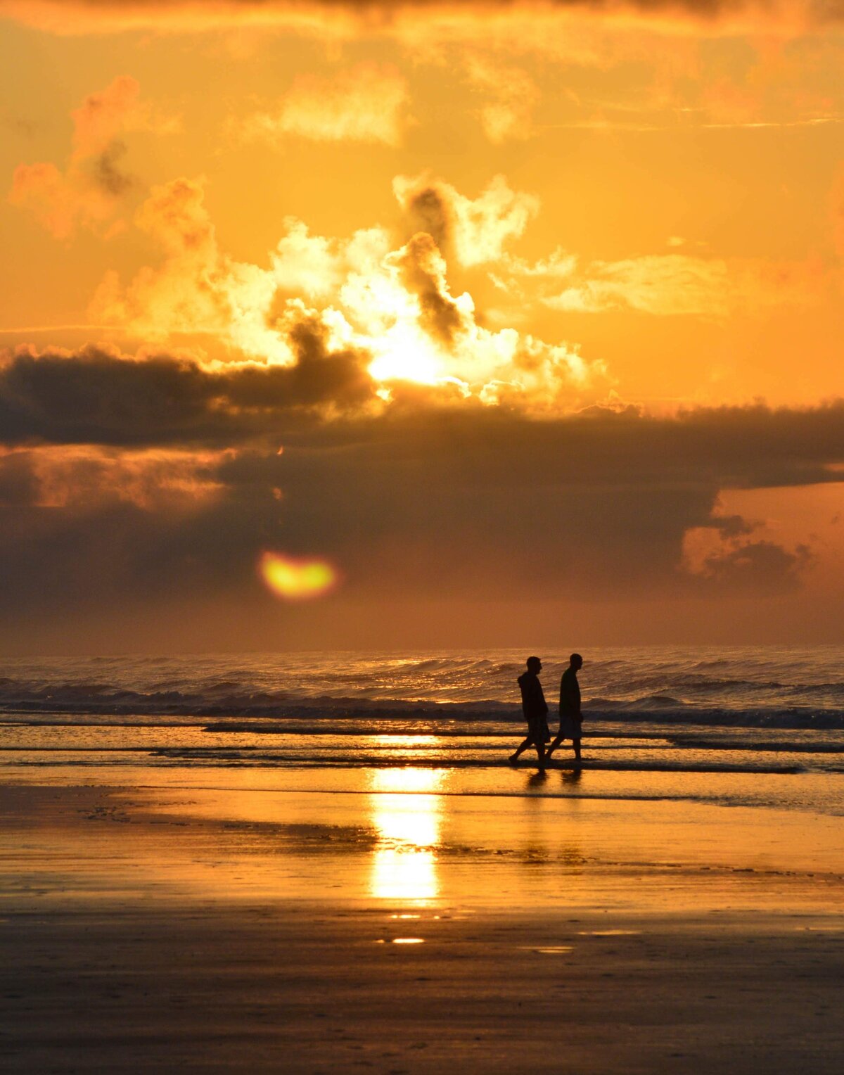 Evening Stroll on the Shore