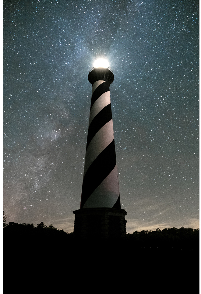 Cape Hatteras Lighthouse Under the Stars