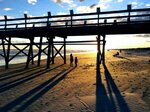 Boardwalk Shadows at Sunset