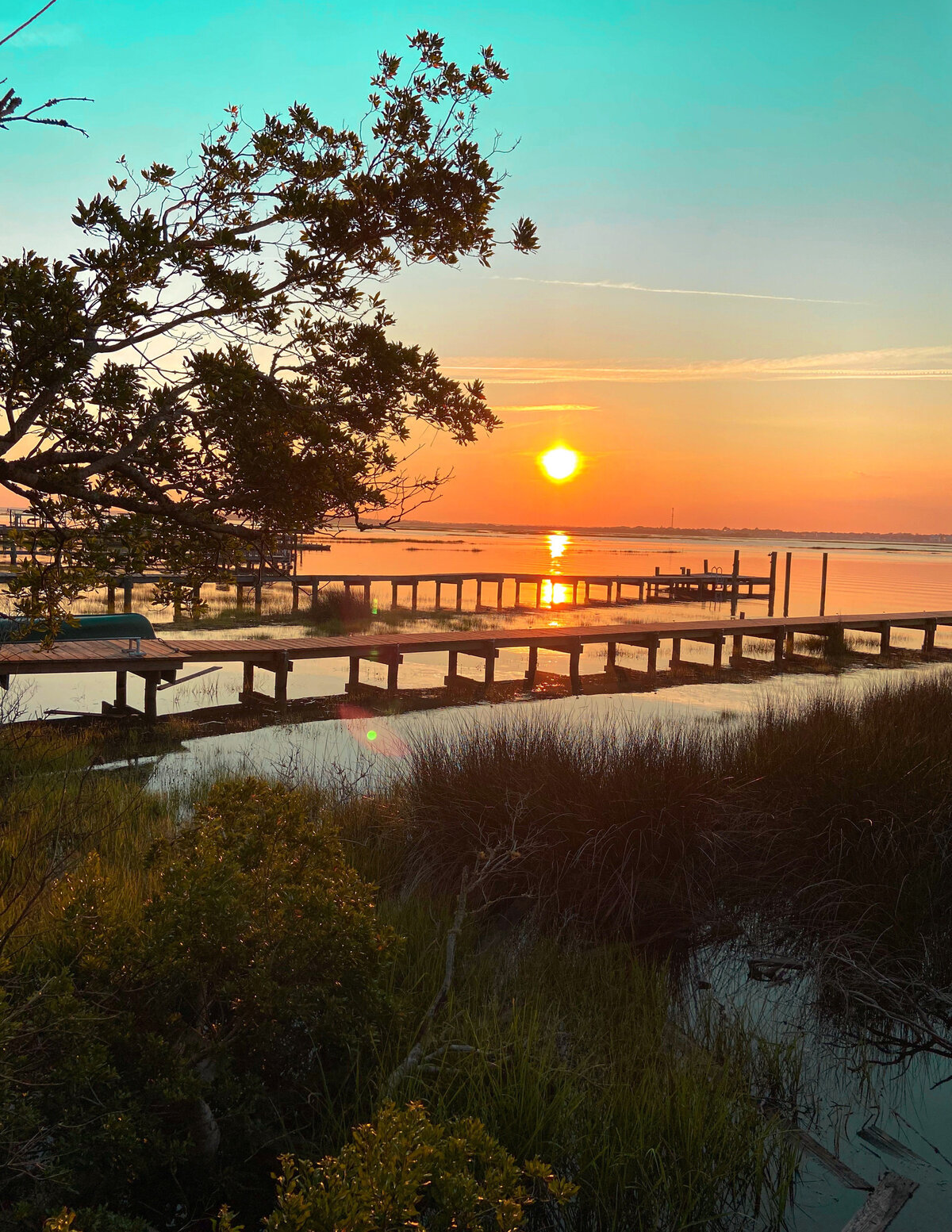 Marsh Dock at Sunset