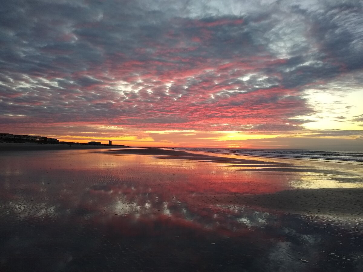 Blazing Sunset Reflection