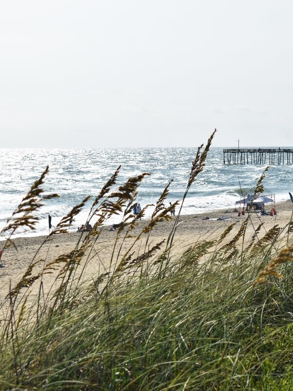 Beach Day by the Pier