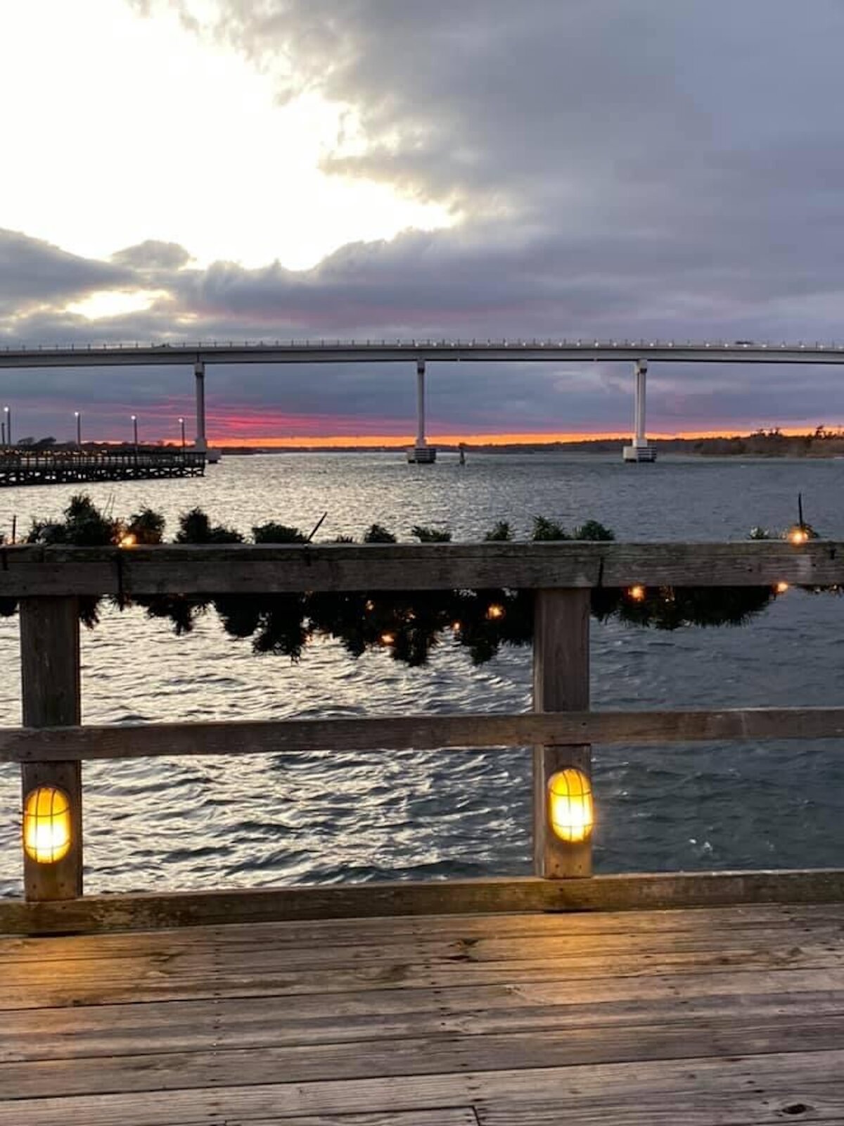 Holiday Lights on the Dock