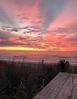 Pink Sky Over the Dunes
