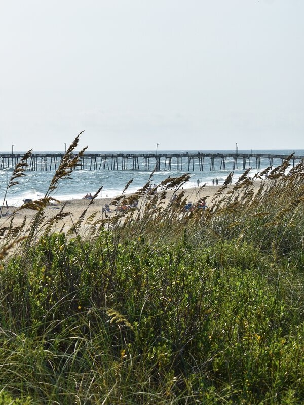 Beach Day by the Pier