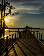 Sunburst Over the Waterfront Gazebo