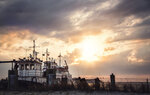 Trawlers at Sunset