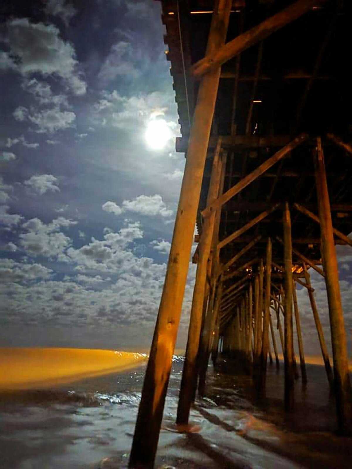 Full Moon Beneath the Pier