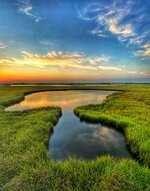 Marsh Pond at Sunset