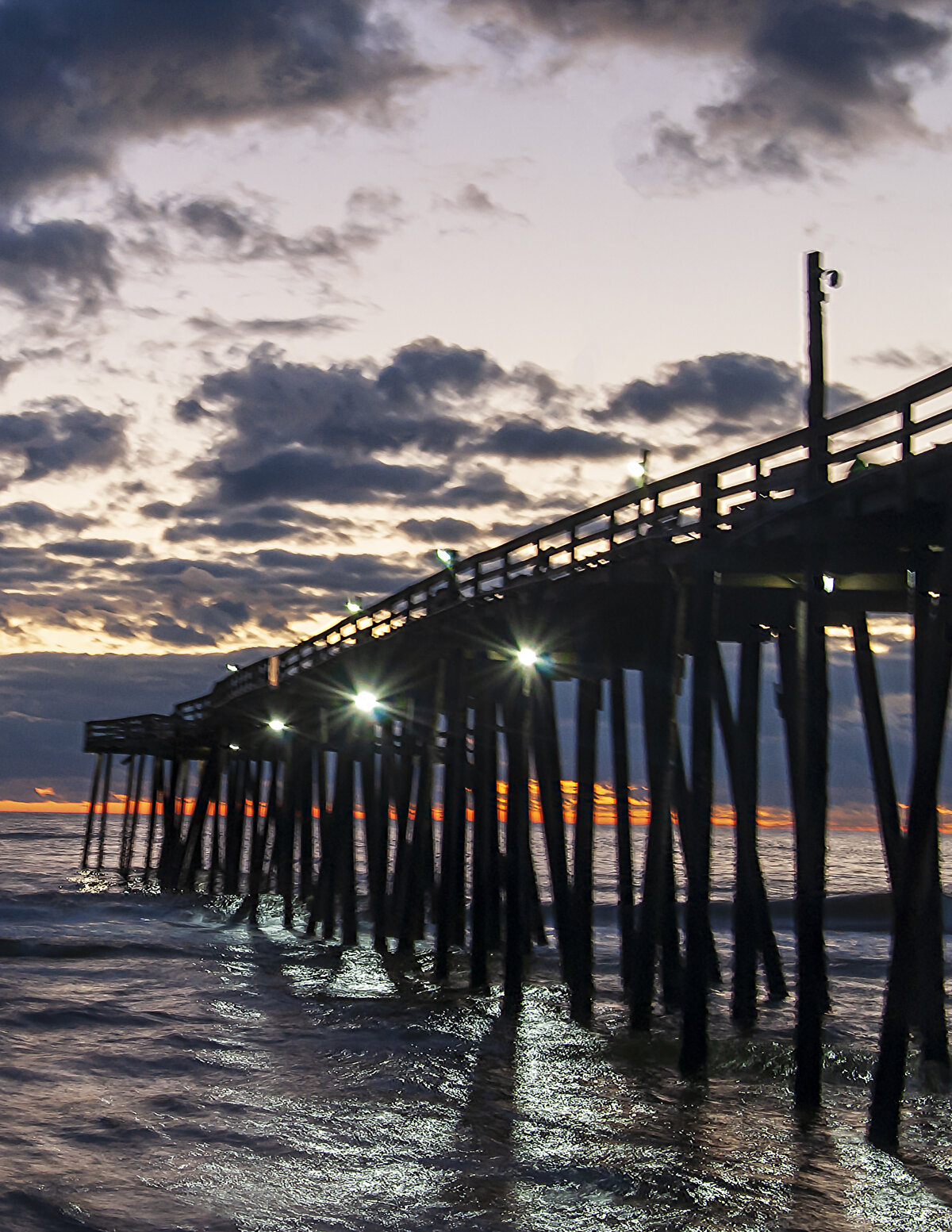 Pier Lights at Dusk