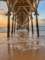 Beneath the Pier at Sunset