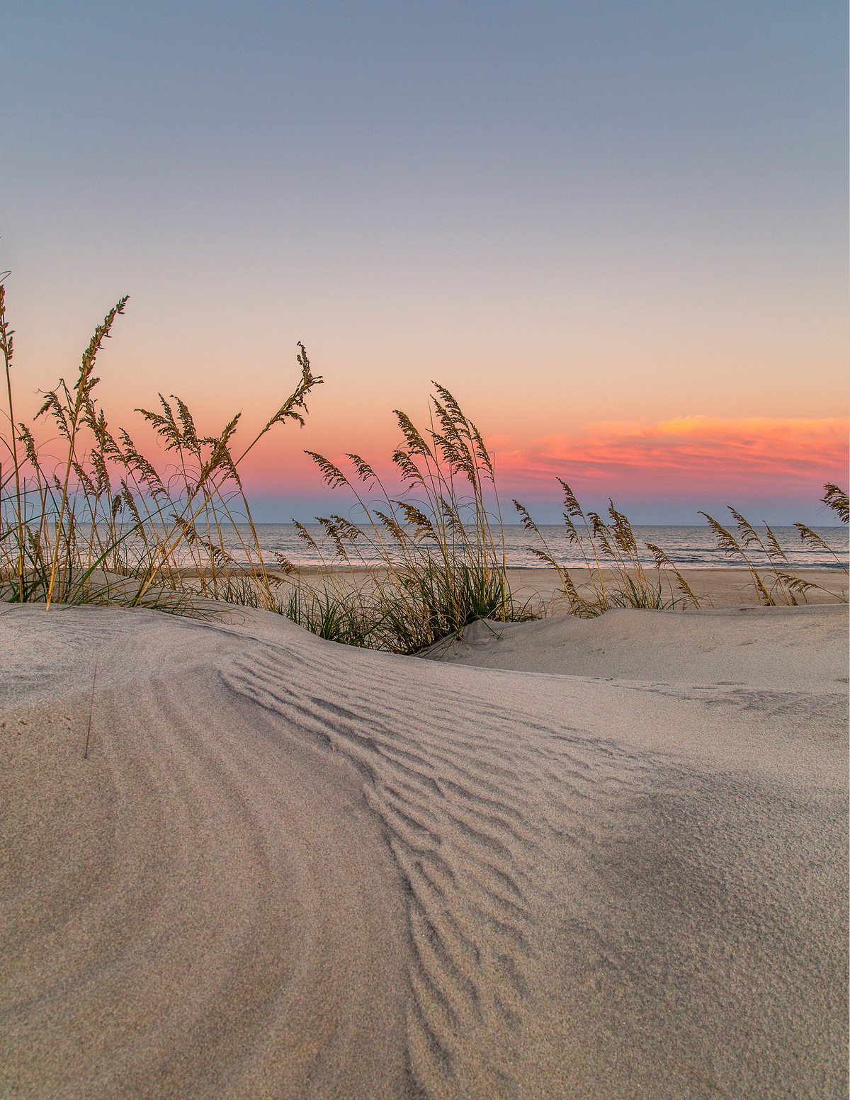 Windswept Dune at Sunset