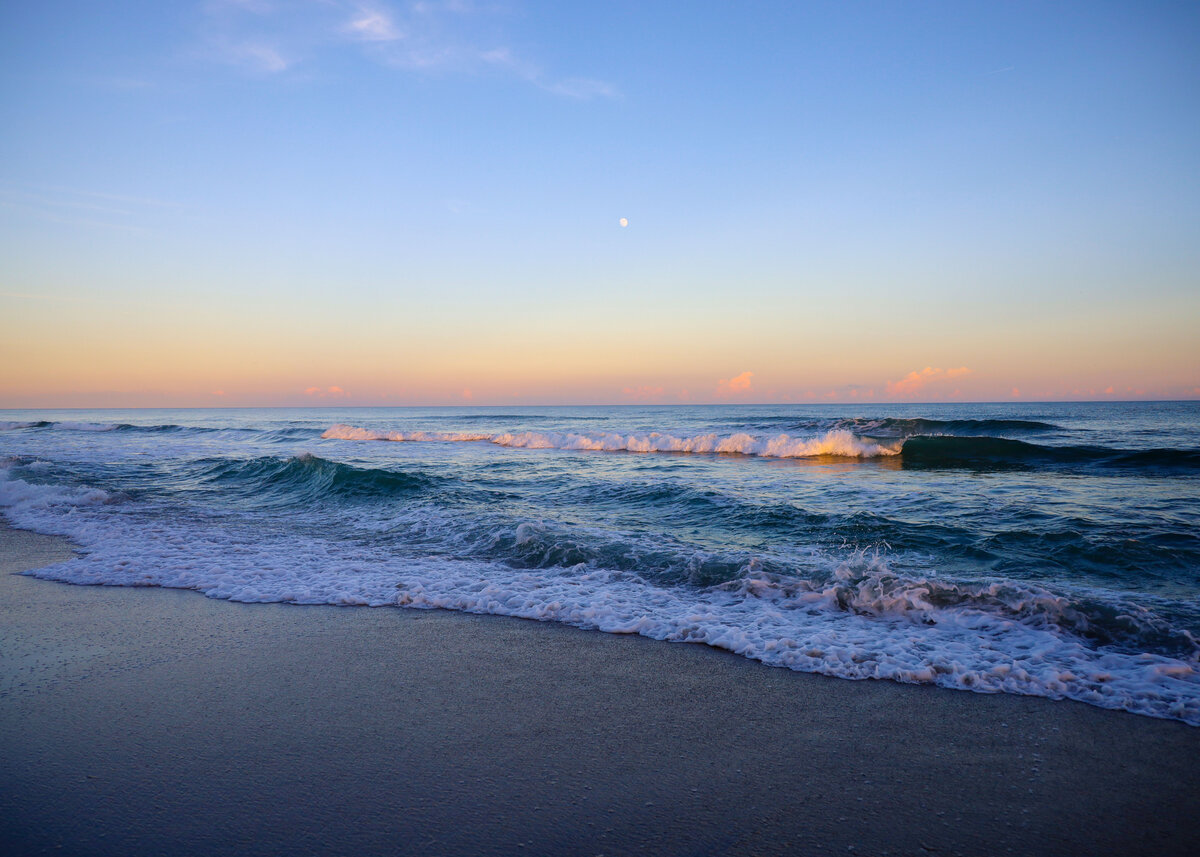 Moonrise Over the Breakers