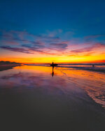 Surfer at Sundown