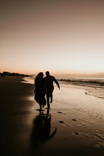 Evening Stroll Along the Shore